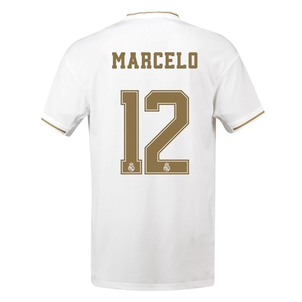 Camiseta Real Madrid NO.12 Marcelo 1ª Kit 2019 2020 Blanco